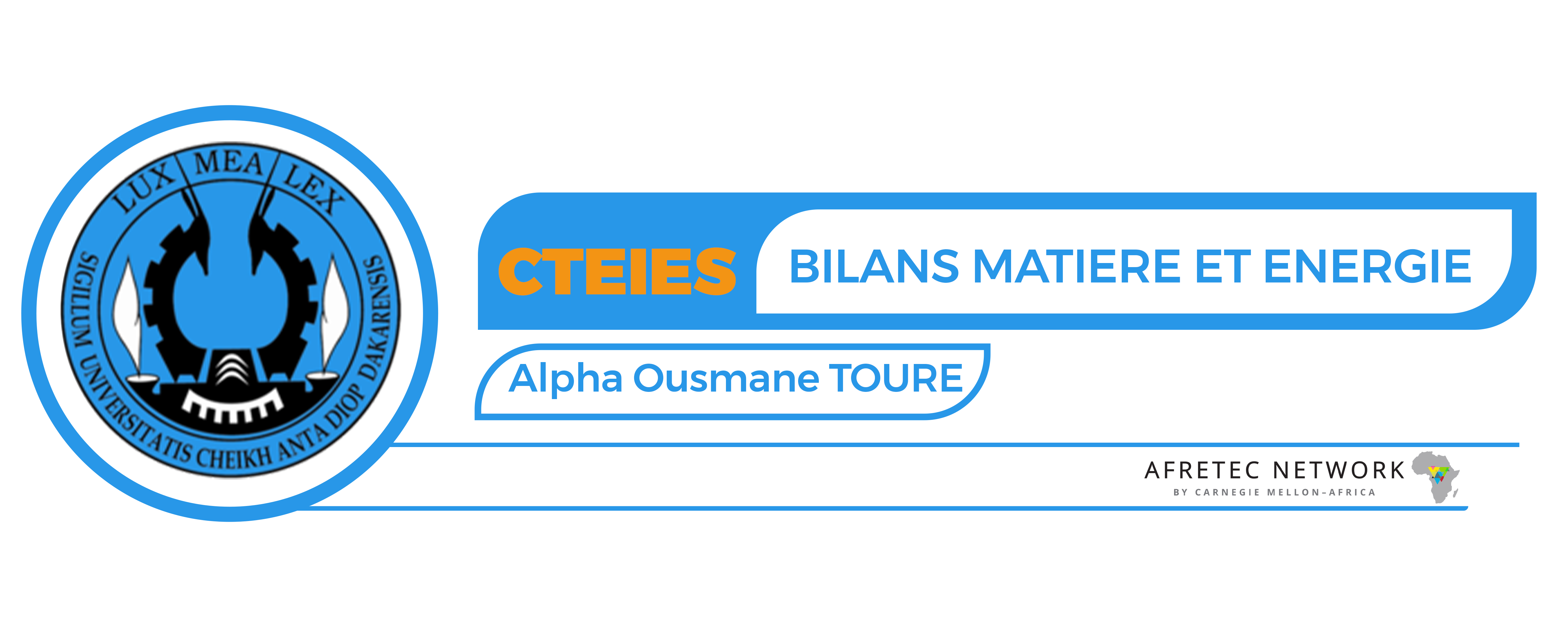 BILANS MATIERE ET ENERGIE - Espace de Cours: Alpha Ousmane Tour